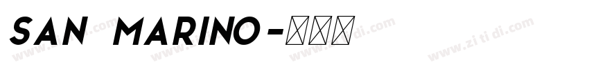 San Marino字体转换